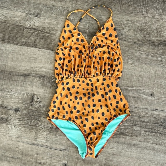 Karla Vivian Other - Karla Vivian Leopard-Print One-Piece Swimsuit size S